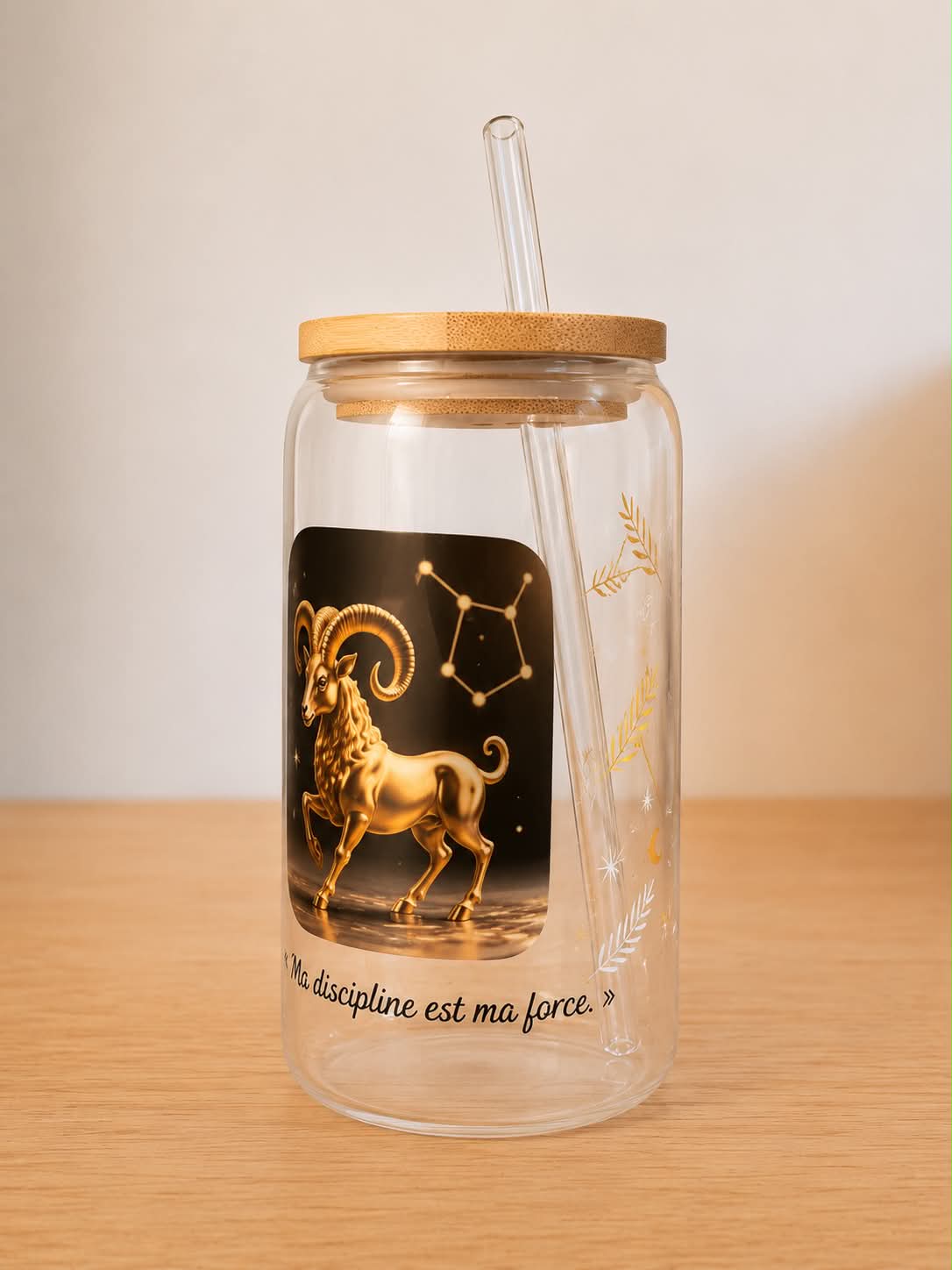 Verre Capricorne - Ma discipline est ma force