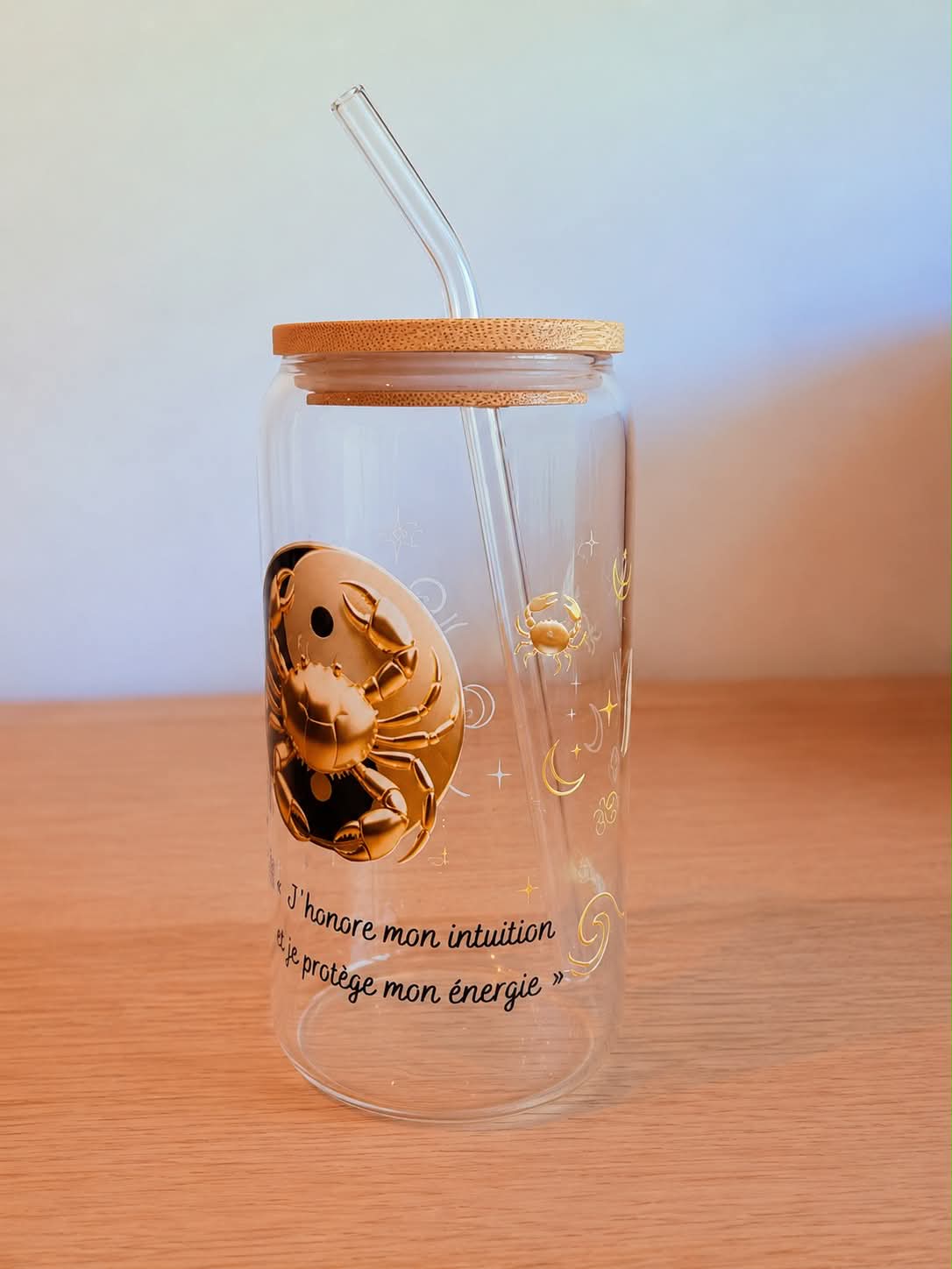 Verre Cancer - J'honore mon intuition et je protège mon énergie