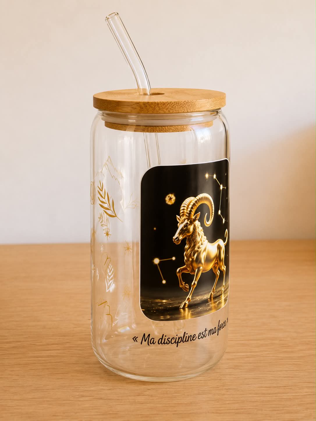 Verre Capricorne - Ma discipline est ma force
