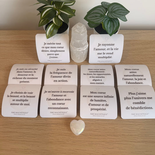 Pack Abondance du Coeur - 10 aimants d'Amour, de Lumière & Rayonnement