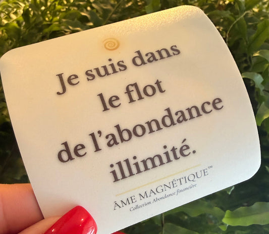 Aimant - "Je suis dans le flot de l'abondance illimité"