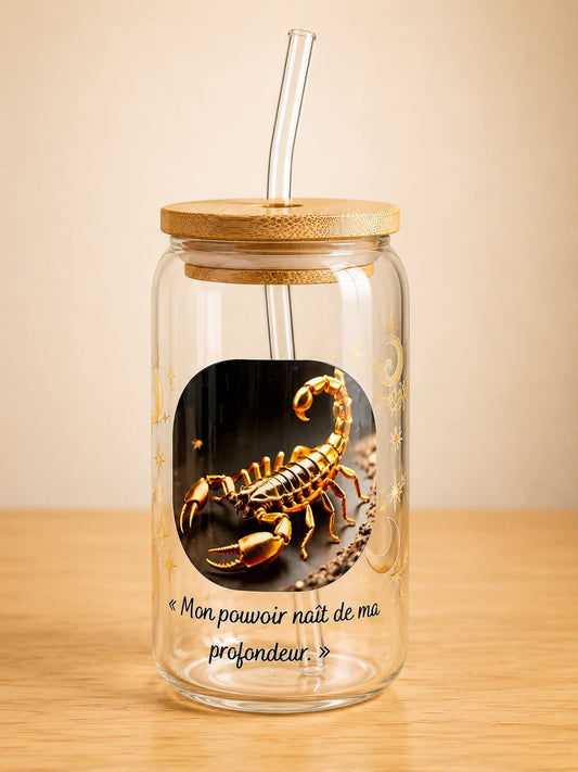 Verre Scorpion - Mon pouvoir naît de ma profondeur