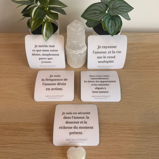 Pack Abondance du coeur - Magnétisme Divin (5 aimants)