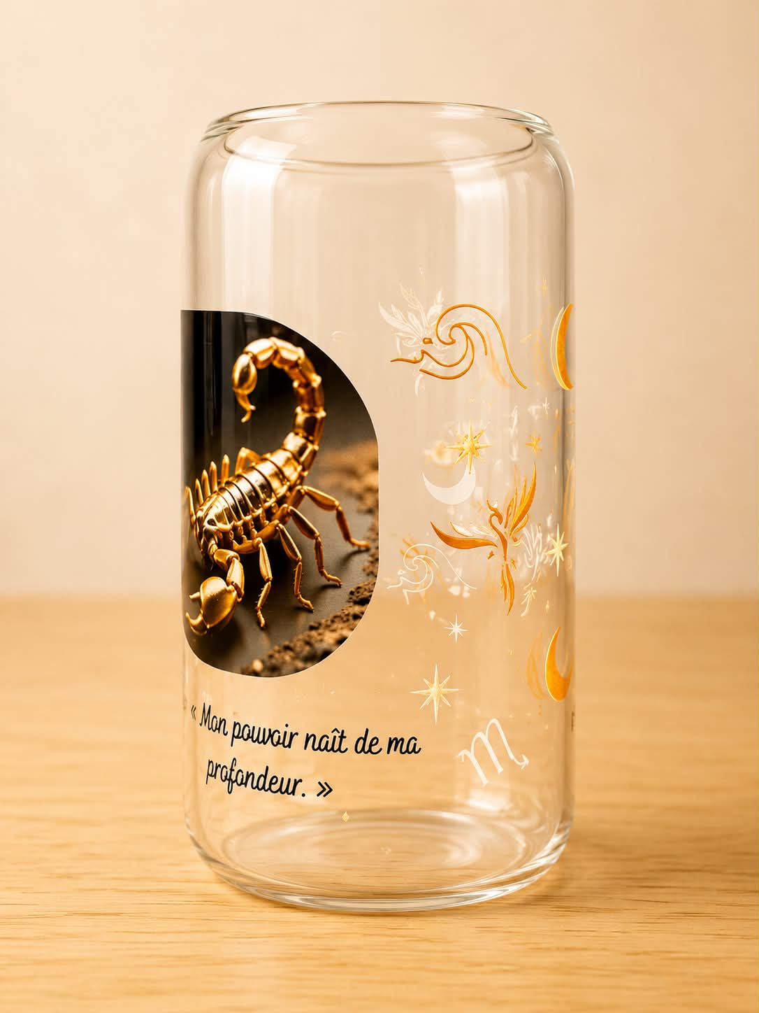Verre Scorpion - Mon pouvoir naît de ma profondeur