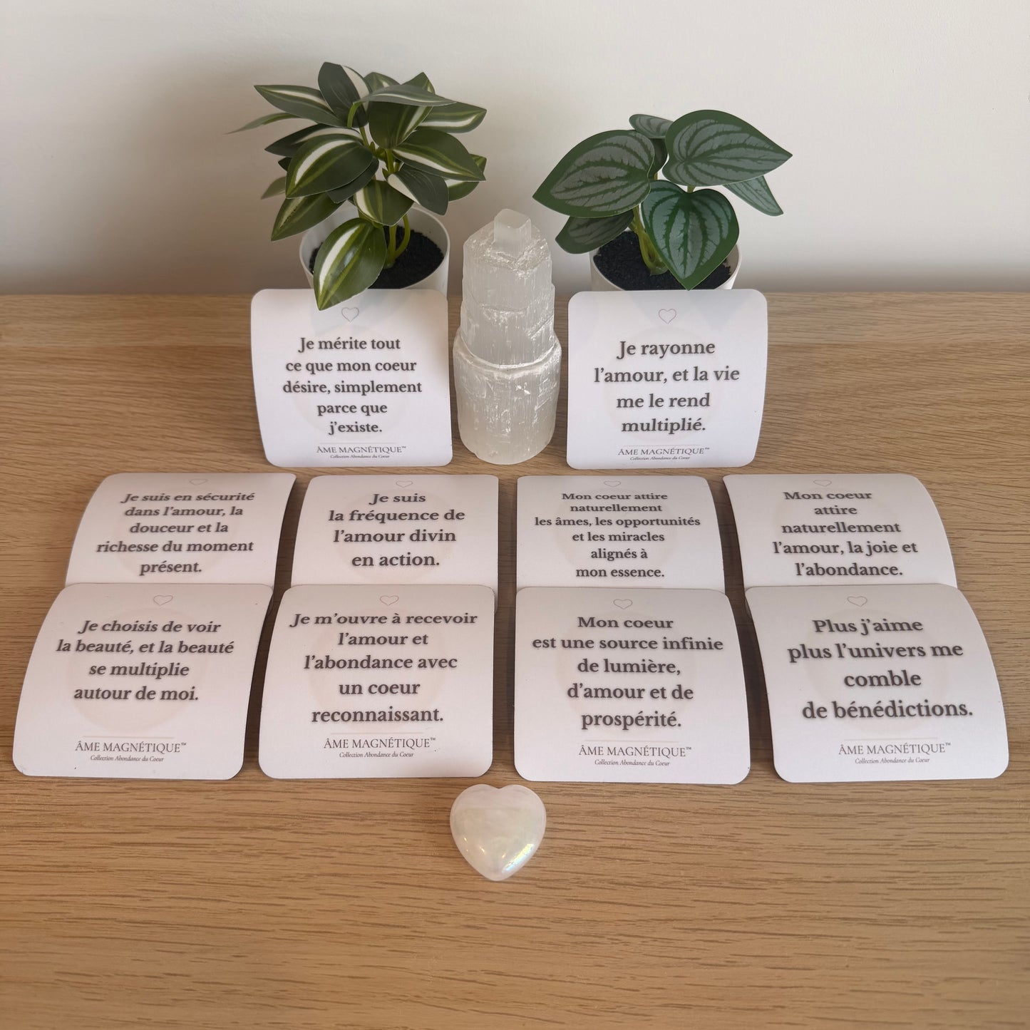 Pack Abondance du Coeur - 10 aimants d'Amour, de Lumière & Rayonnement