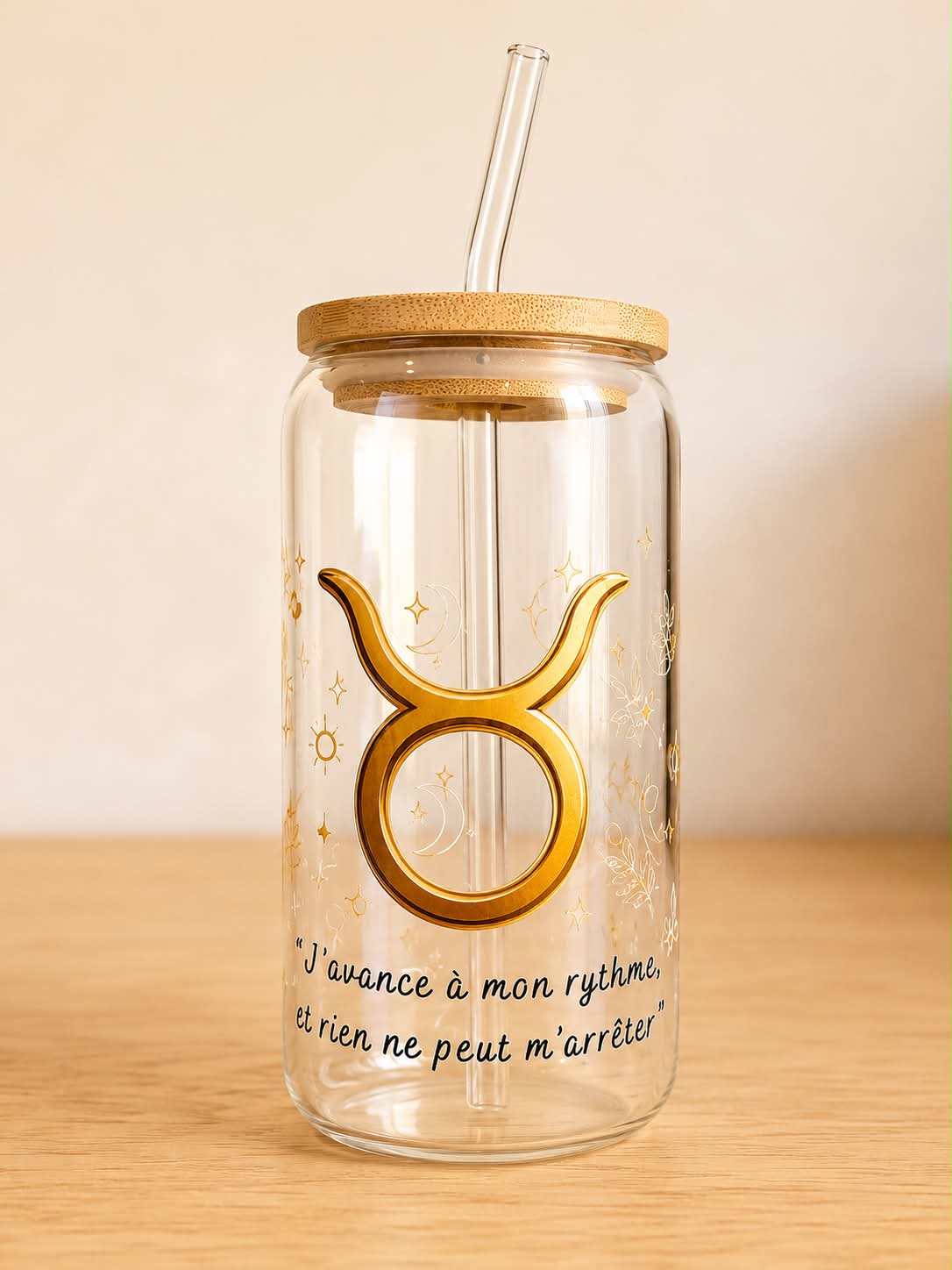 Verre Taureau - J'avance à mon rythme, et rien ne peut m'arrêter