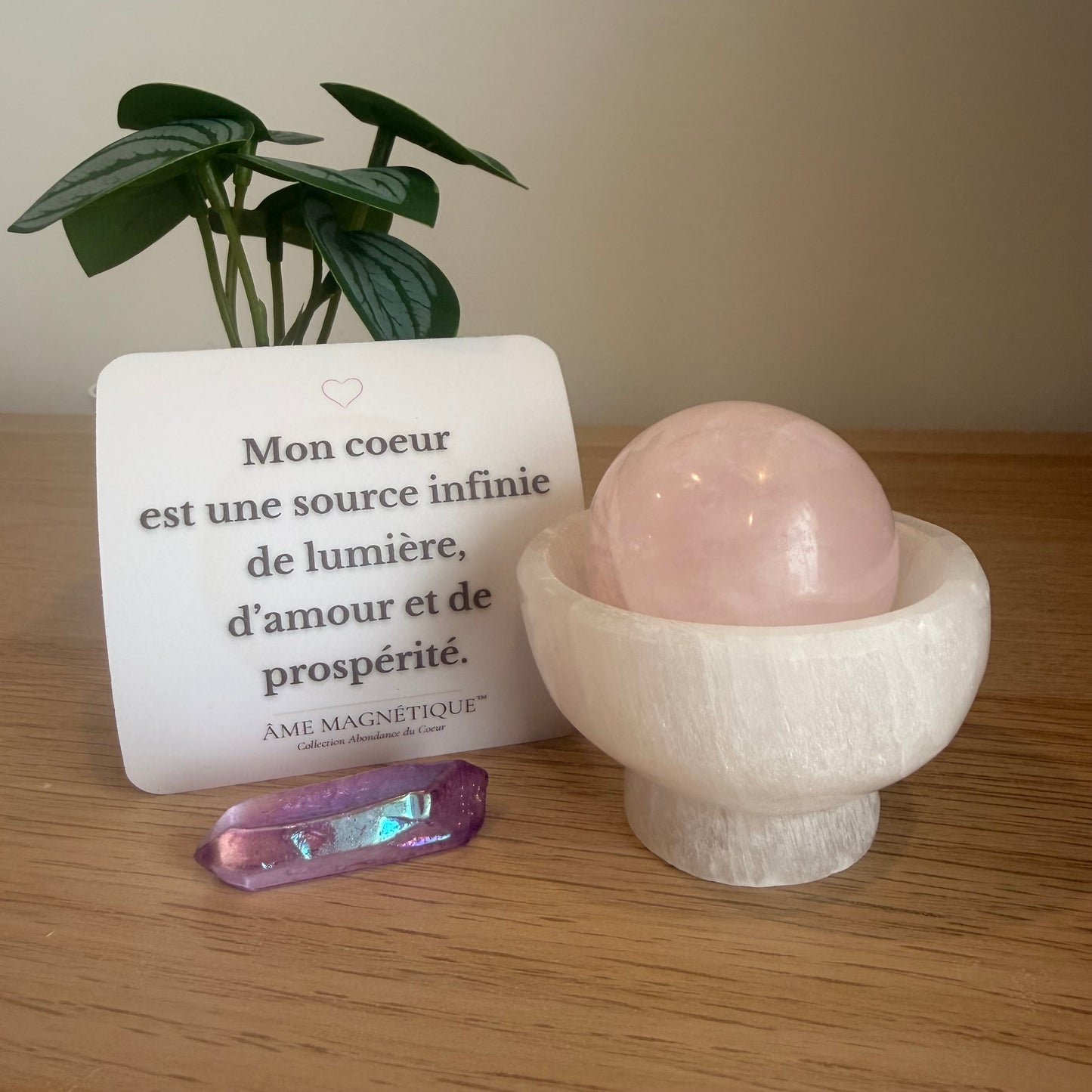 Aimant - "Mon coeur est une source infinie de lumière, d'amour et de prospérité"