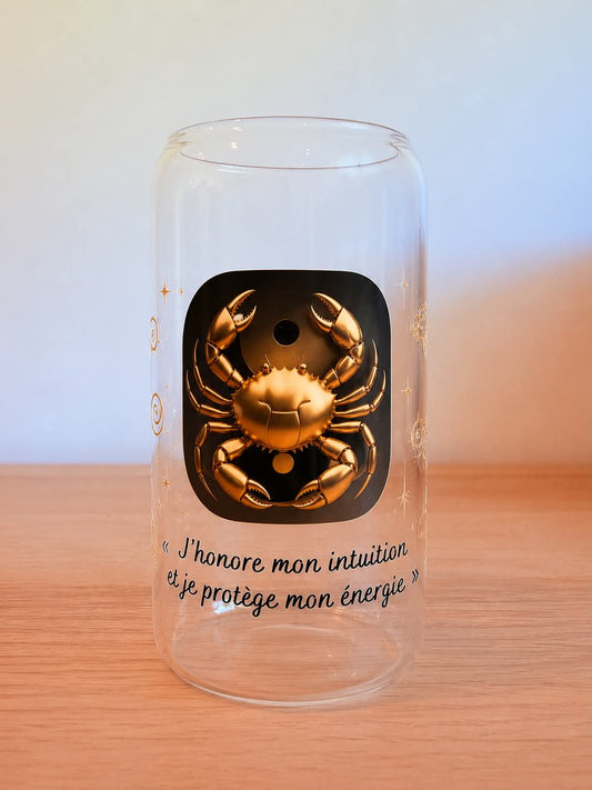 Verre Cancer - J'honore mon intuition et je protège mon énergie