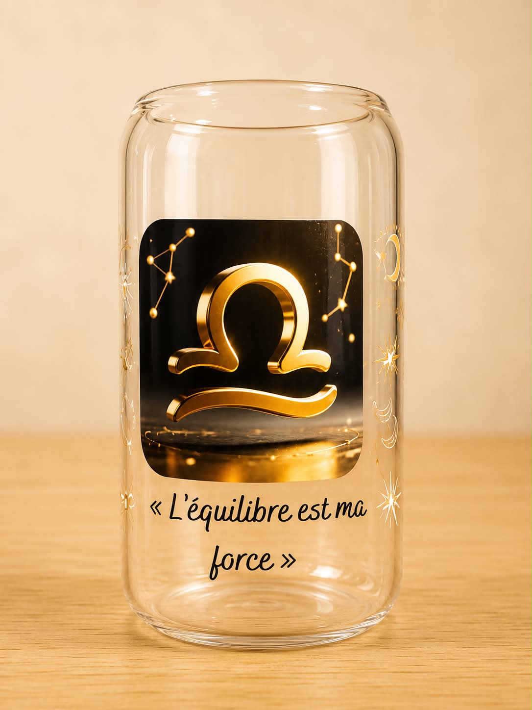 Verre Balance - L'équilibre est ma force