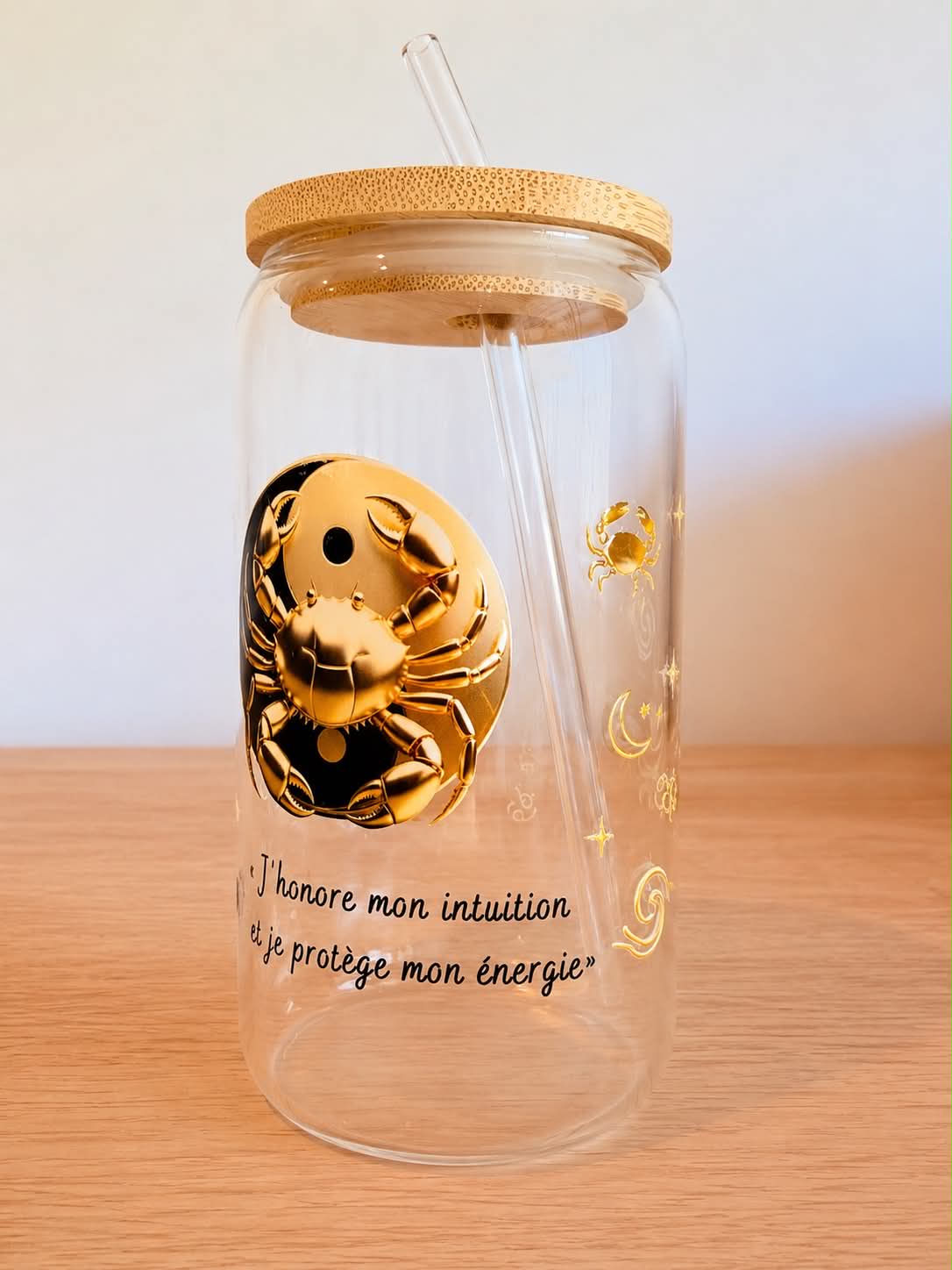 Verre Cancer - J'honore mon intuition et je protège mon énergie