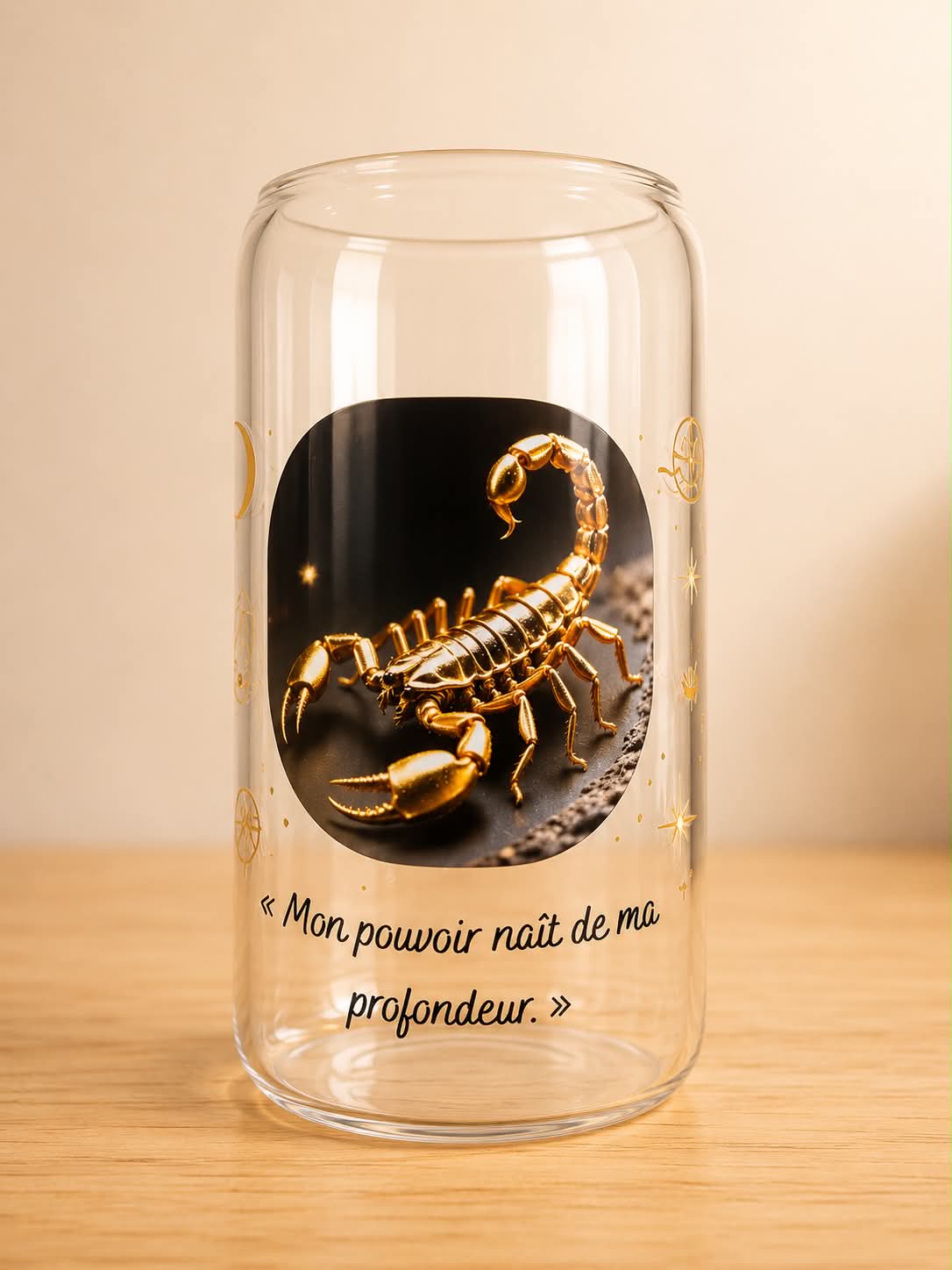Verre Scorpion - Mon pouvoir naît de ma profondeur
